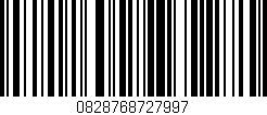 Código de barras (EAN, GTIN, SKU, ISBN): '0828768727997'