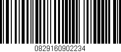 Código de barras (EAN, GTIN, SKU, ISBN): '0829160902234'
