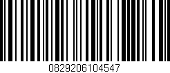 Código de barras (EAN, GTIN, SKU, ISBN): '0829206104547'