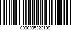 Código de barras (EAN, GTIN, SKU, ISBN): '0830395023199'