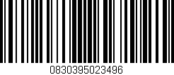 Código de barras (EAN, GTIN, SKU, ISBN): '0830395023496'