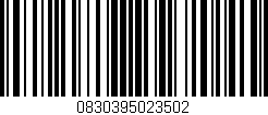 Código de barras (EAN, GTIN, SKU, ISBN): '0830395023502'