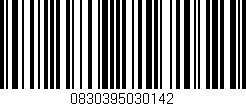 Código de barras (EAN, GTIN, SKU, ISBN): '0830395030142'