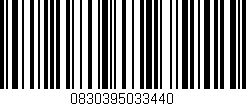 Código de barras (EAN, GTIN, SKU, ISBN): '0830395033440'