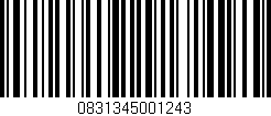 Código de barras (EAN, GTIN, SKU, ISBN): '0831345001243'