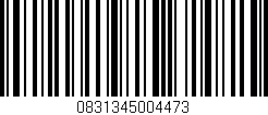 Código de barras (EAN, GTIN, SKU, ISBN): '0831345004473'