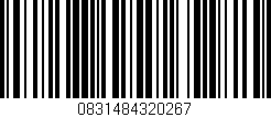 Código de barras (EAN, GTIN, SKU, ISBN): '0831484320267'