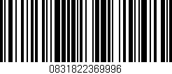 Código de barras (EAN, GTIN, SKU, ISBN): '0831822369996'
