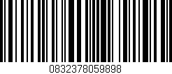 Código de barras (EAN, GTIN, SKU, ISBN): '0832378059898'