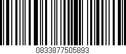 Código de barras (EAN, GTIN, SKU, ISBN): '0833877505893'