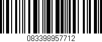 Código de barras (EAN, GTIN, SKU, ISBN): '083398957712'