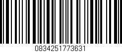 Código de barras (EAN, GTIN, SKU, ISBN): '0834251773631'