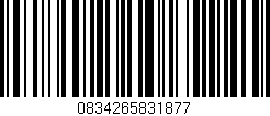 Código de barras (EAN, GTIN, SKU, ISBN): '0834265831877'