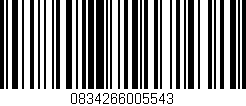 Código de barras (EAN, GTIN, SKU, ISBN): '0834266005543'