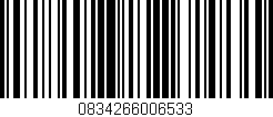 Código de barras (EAN, GTIN, SKU, ISBN): '0834266006533'