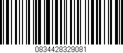 Código de barras (EAN, GTIN, SKU, ISBN): '0834428329081'