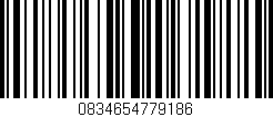 Código de barras (EAN, GTIN, SKU, ISBN): '0834654779186'