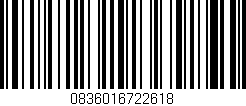 Código de barras (EAN, GTIN, SKU, ISBN): '0836016722618'