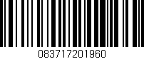 Código de barras (EAN, GTIN, SKU, ISBN): '083717201960'
