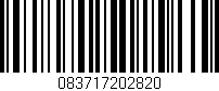 Código de barras (EAN, GTIN, SKU, ISBN): '083717202820'