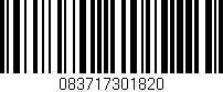 Código de barras (EAN, GTIN, SKU, ISBN): '083717301820'