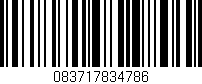 Código de barras (EAN, GTIN, SKU, ISBN): '083717834786'