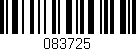 Código de barras (EAN, GTIN, SKU, ISBN): '083725'