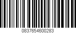Código de barras (EAN, GTIN, SKU, ISBN): '0837654600283'