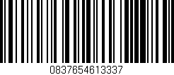 Código de barras (EAN, GTIN, SKU, ISBN): '0837654613337'