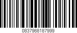 Código de barras (EAN, GTIN, SKU, ISBN): '0837968187999'