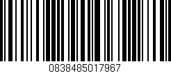 Código de barras (EAN, GTIN, SKU, ISBN): '0838485017967'