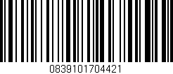 Código de barras (EAN, GTIN, SKU, ISBN): '0839101704421'