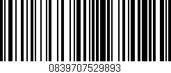Código de barras (EAN, GTIN, SKU, ISBN): '0839707529893'