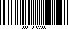 Código de barras (EAN, GTIN, SKU, ISBN): '083/13105300'
