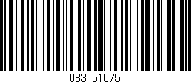 Código de barras (EAN, GTIN, SKU, ISBN): '083/51075'