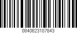 Código de barras (EAN, GTIN, SKU, ISBN): '0840623107843'