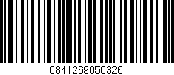 Código de barras (EAN, GTIN, SKU, ISBN): '0841269050326'