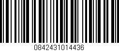 Código de barras (EAN, GTIN, SKU, ISBN): '0842431014436'