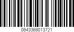 Código de barras (EAN, GTIN, SKU, ISBN): '0843368013721'