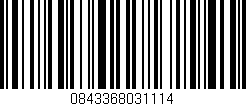 Código de barras (EAN, GTIN, SKU, ISBN): '0843368031114'