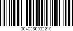 Código de barras (EAN, GTIN, SKU, ISBN): '0843368032210'