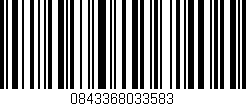 Código de barras (EAN, GTIN, SKU, ISBN): '0843368033583'