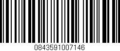 Código de barras (EAN, GTIN, SKU, ISBN): '0843591007146'