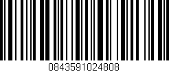 Código de barras (EAN, GTIN, SKU, ISBN): '0843591024808'