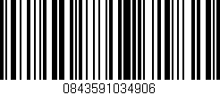 Código de barras (EAN, GTIN, SKU, ISBN): '0843591034906'
