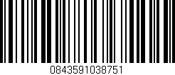 Código de barras (EAN, GTIN, SKU, ISBN): '0843591038751'