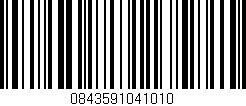 Código de barras (EAN, GTIN, SKU, ISBN): '0843591041010'