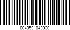 Código de barras (EAN, GTIN, SKU, ISBN): '0843591043830'