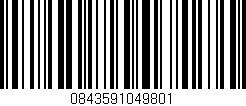 Código de barras (EAN, GTIN, SKU, ISBN): '0843591049801'