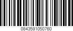 Código de barras (EAN, GTIN, SKU, ISBN): '0843591050760'